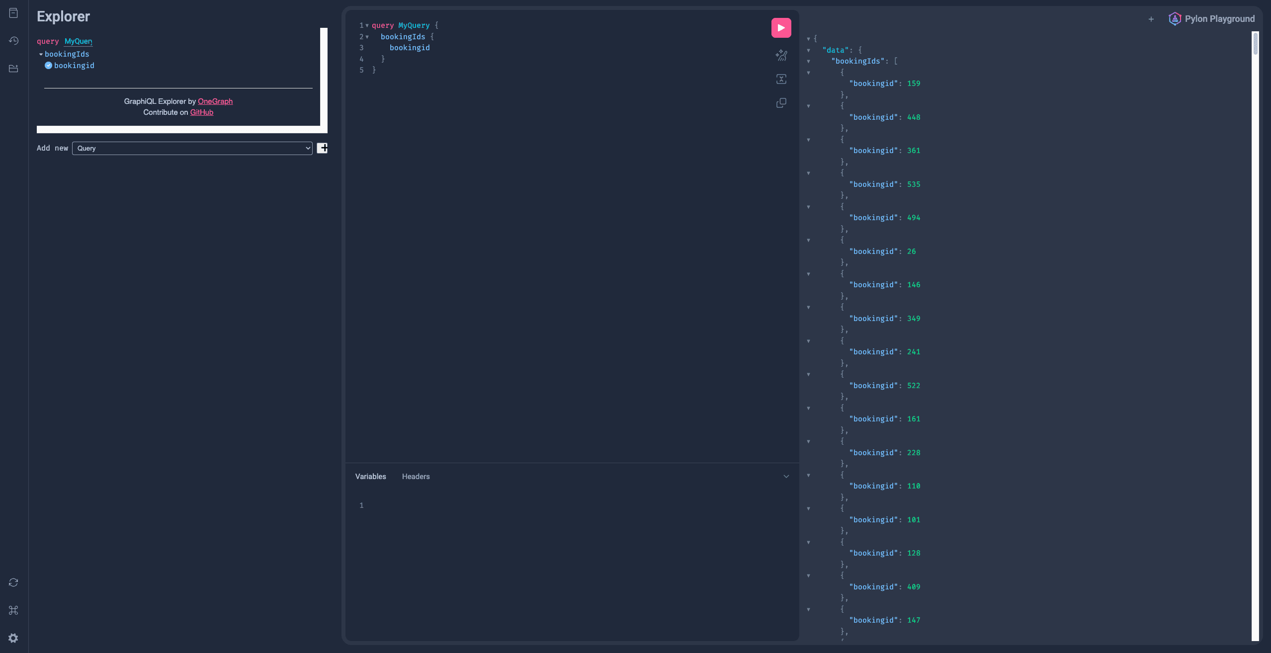 Pylon GraphQL Query